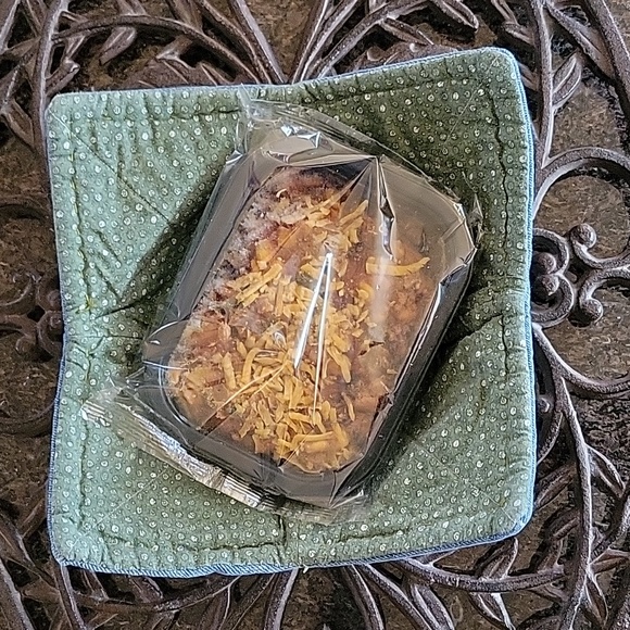 Cozies Upcycled Jeans Molly Made It Design Hand Crafted  Green Dots - Picture 4 of 12